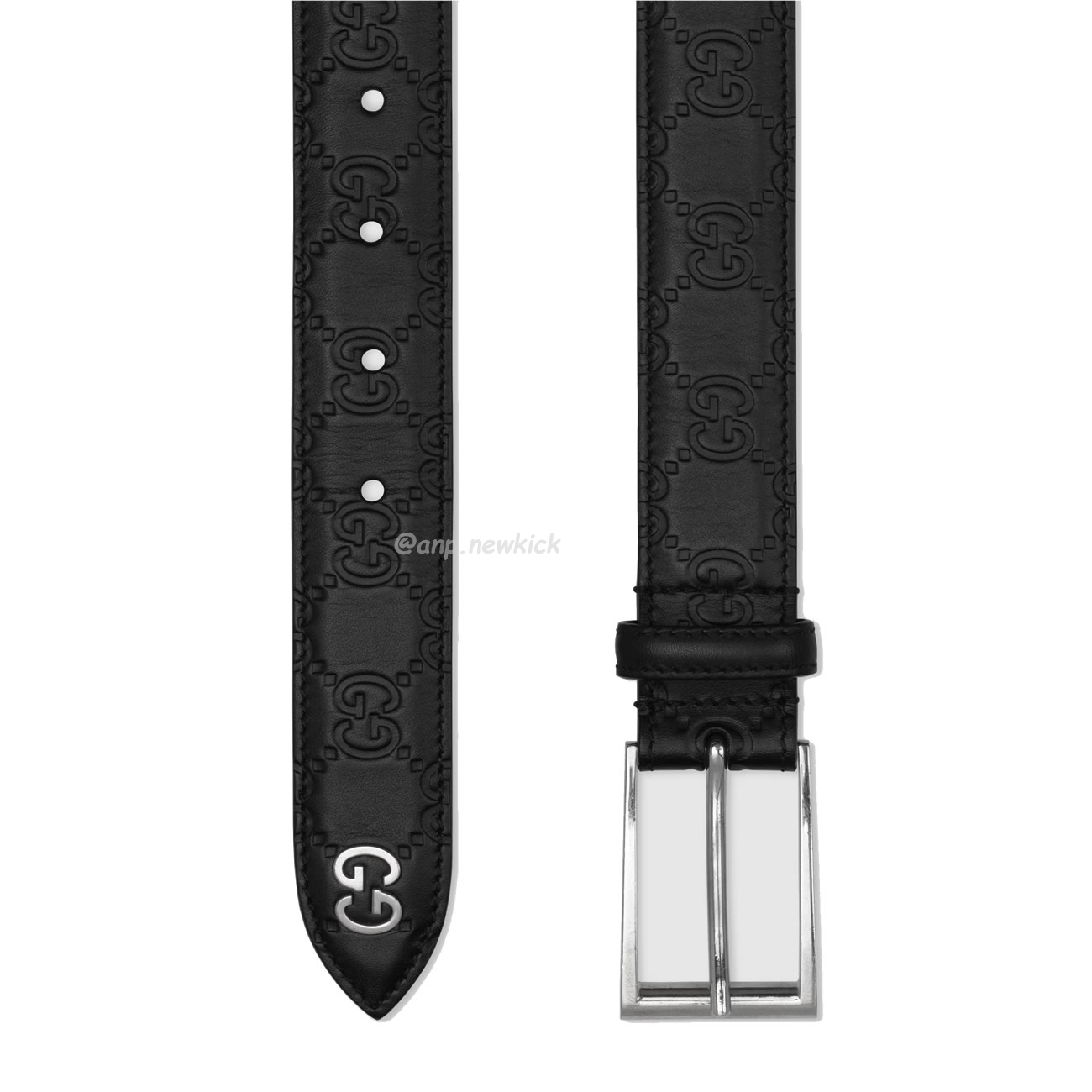 Gucci Signature Belt With Gg Detail Black 474311 Cwc1n 1000 (2) - www.newkick.vip